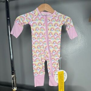 NWT | Little Sleepies Pastel Rainbows Zippy Pajamas